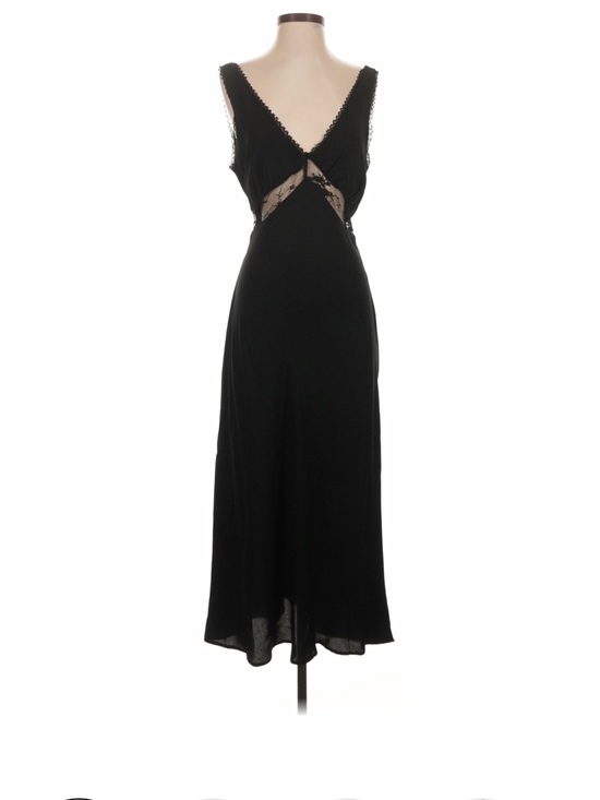 wild fable Dresses & Skirts - wild fable Black Maxi Dress with Lace Insets